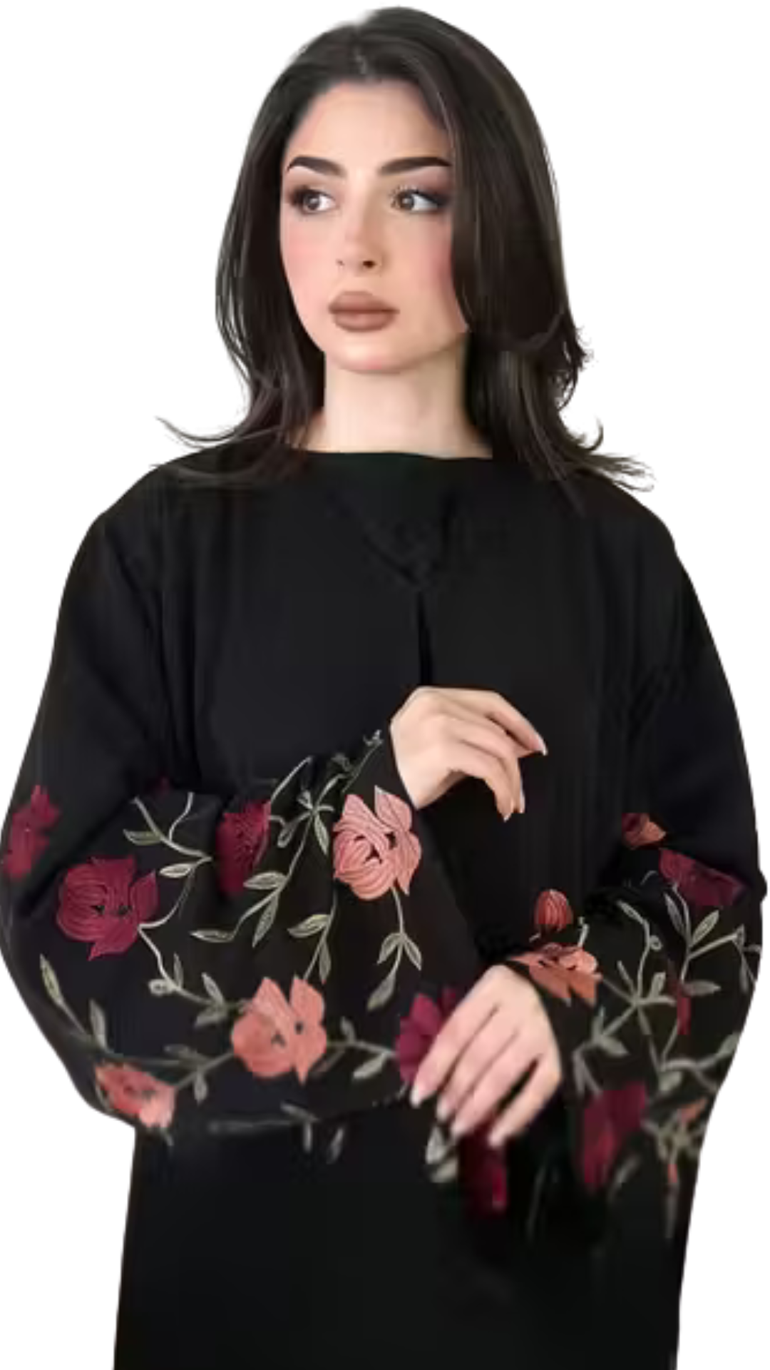 Party Wear Embroidered Burqa - Image 2