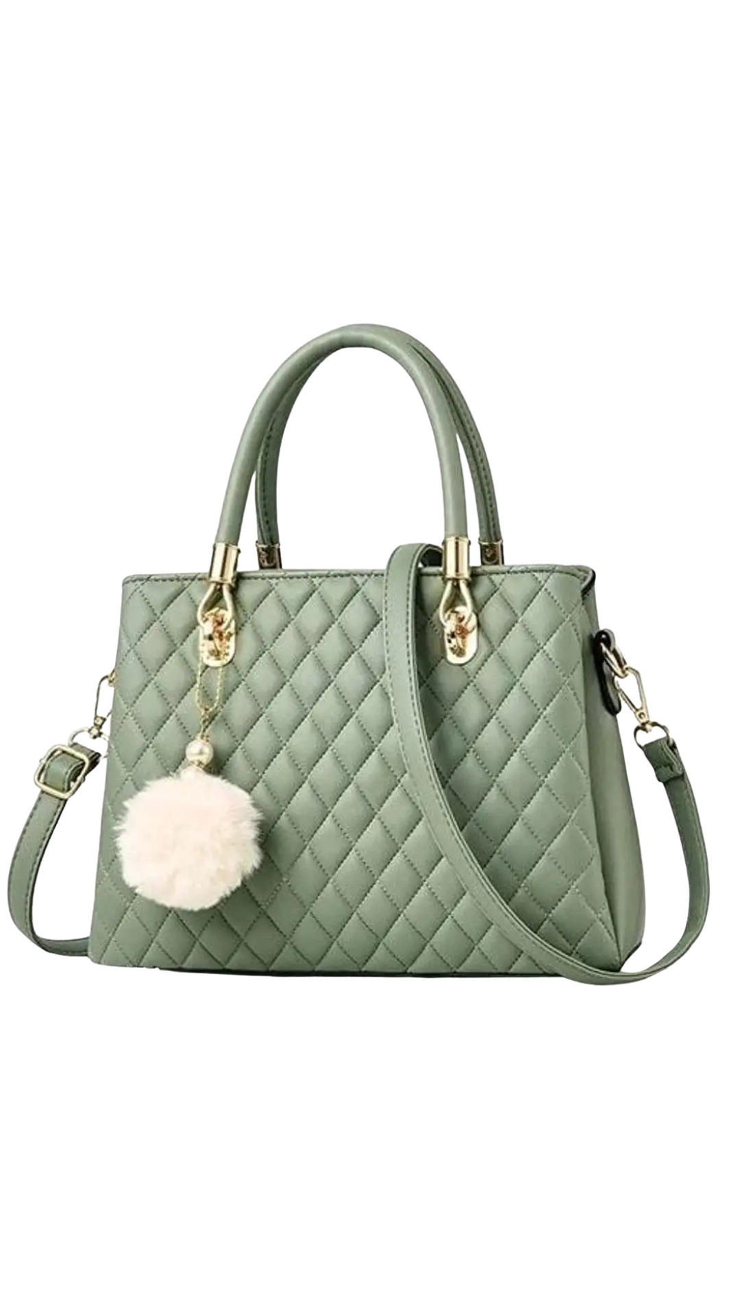 Green Messenger Handbag for Women