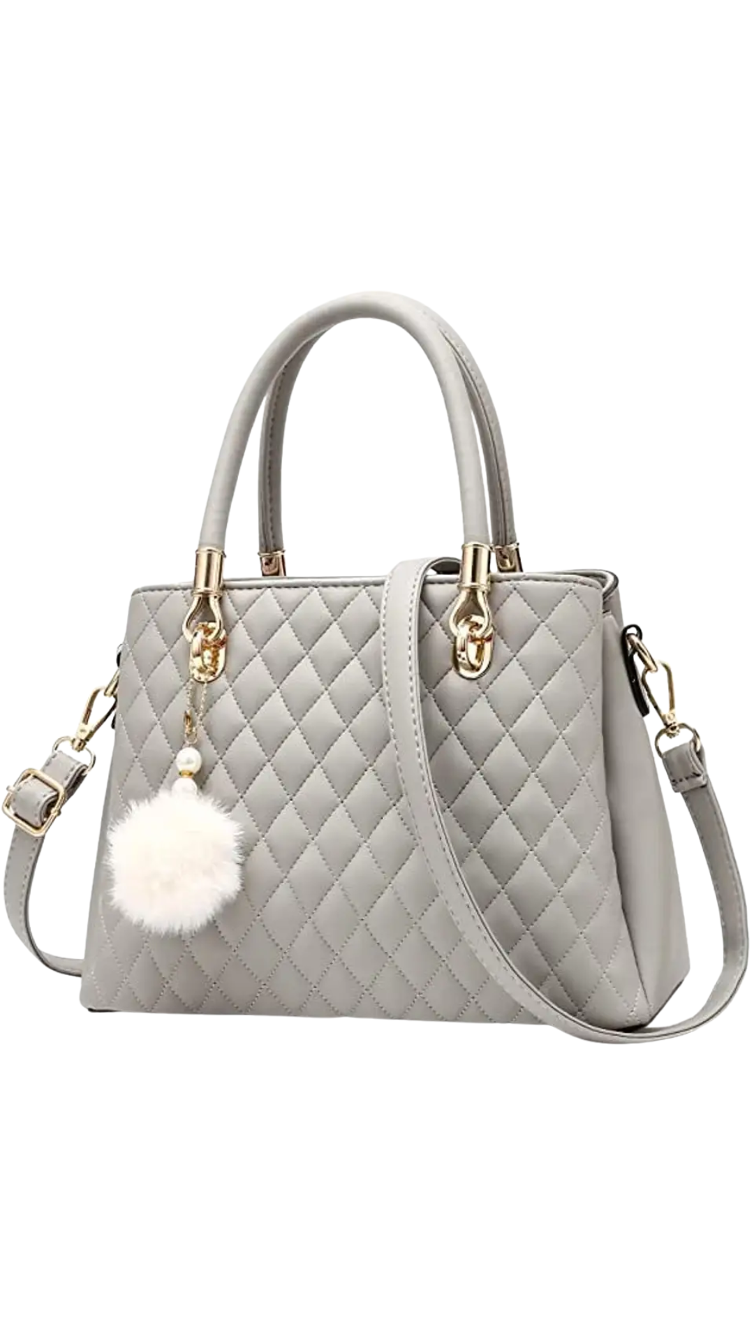 Grey Messenger Handbag for Women